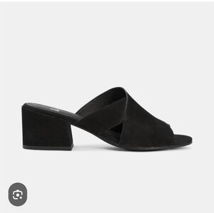 EILEEN FISHER  HAVEN TUMBLED NUBUCK SLIDE SZ 7